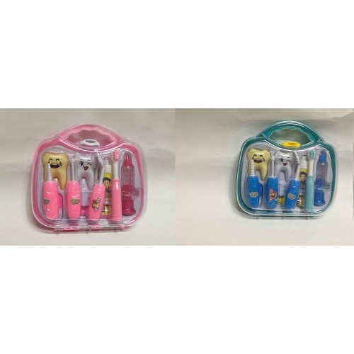 Набір лікаря «Стоматолог» з 9 елементів, в асортименті, у валізі 21х5х18 см