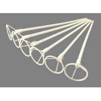 Палички тримачі для кульок фольгованих, білі, 40 см, діаметр кріплення 5 см