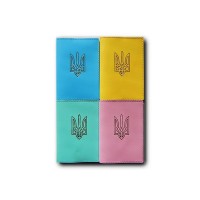 Обкладинка на паспорт «Тризуб» №2 зі шкіри, 135х100 мм