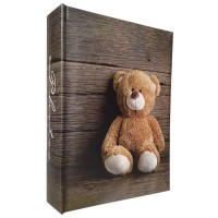 Фотоальбом «Bear 4» на 200 фото 10х15см з паперовими аркушами та обкладинкою з ламінованого картону, 22х22 см