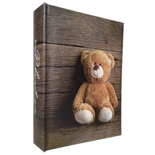 Фотоальбом «Bear 4» на 200 фото 10х15см з паперовими аркушами та обкладинкою з ламінованого картону, 22х22 см