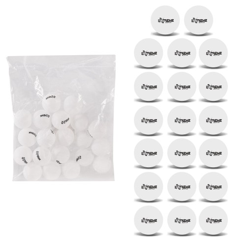 Набір м'ячиків для настільного тенісу 40 мм, 20 штук у пакеті