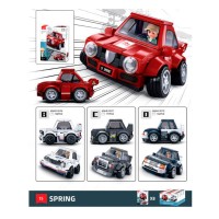 Конструктор «Авто серія. Машина» 1:40, від 156 дет., фігурка, в асортименті, 8 шт. в дисплеї, SLUBAN