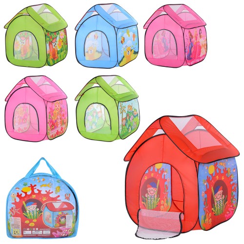 Намет-будиночок 112х102х114 см з 1 входом, сіткою+застібкою-блискавкою, на вікні сітка, в асортименті