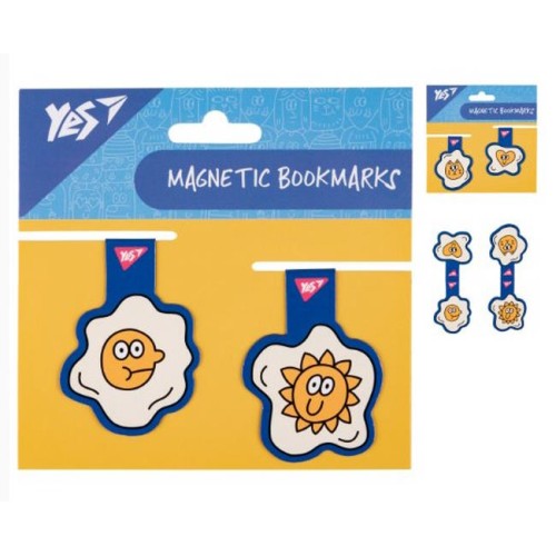 Закладки магнітні «Stand with Ukraine» блакитні, 2 штуки, ТМ Yes