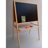 Мольберт двосторонній 60х40х100 см для крейди та магнітів, ТМ Умняшка