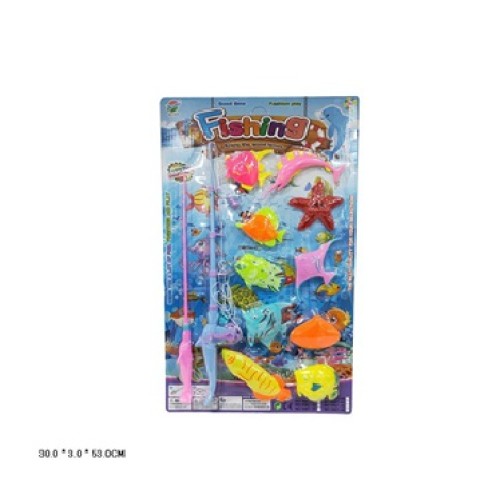 Рибалка магнітна, 2 вудки та рибки, на планшетці 30х3х53 см