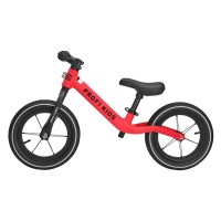 Велобіг «PROFI KIDS» на металевій рамі з гумовими колесми 12 дюймів з металевим ободом, висота до сидіння 30-43 см, червоний