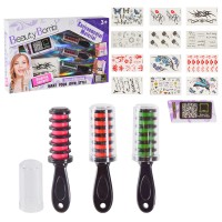 Набір стиліста з крейдою для волосся та наліпками-тату, у коробці 33х4х20,5 см