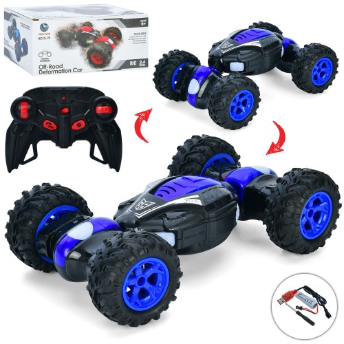 Машинка р/к 2, G, змінює форму, на акумуляторі з USB та гумовими колесами, в асортименті