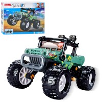 Конструктор «Позашляховик» 11,6 см зі 155 деталей та фігурки, у коробці 24х19х5 см, SLUBAN