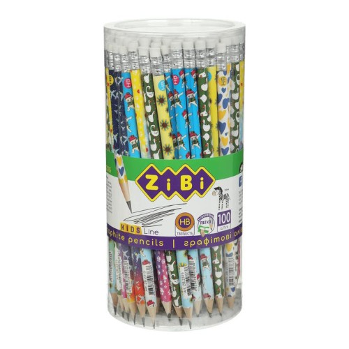 Олівець графітовий «PATRIOT» з гумкою HB, у тубі, ТМ Zibi