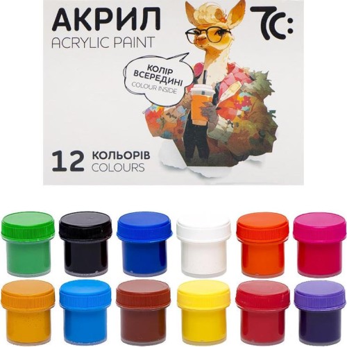 Набір акрилових фарб на 12 кольорів по 10 мл