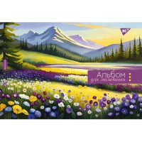 Альбом для малювання А4 на 28 аркушів на скобі 100 г/м2 для дівчаток з перфорацією, ТМ Yes