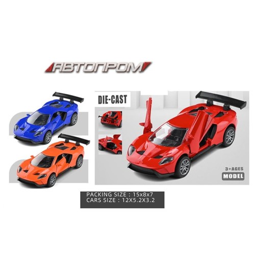 Машина 1:32, відкриваються двері, в асортименті, у коробці 15х8х7см, АВТОПРОМ