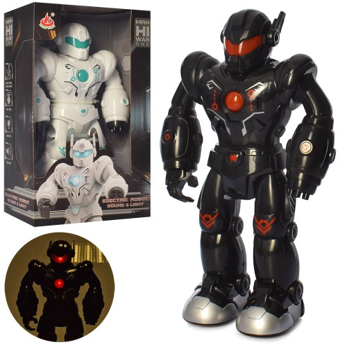 Робот 36,5 см зі звуком та світлом, ходить, на батарейці, в асортименті, у коробці 22,5х37х11,5 см