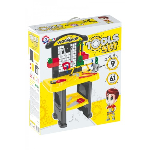 Майстерня з 61 інструмента, у коробці 57,5х48,5х15,3 см