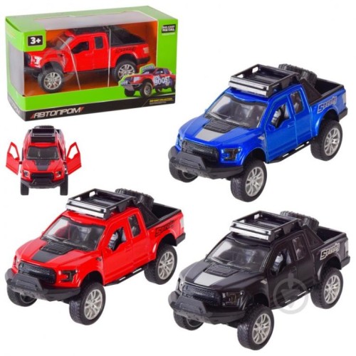 Машина 13 см 1:32 металева з дверима що відкриваються, в асортименті, у коробці 15,5х8,5х6,8 см, АВТОПРОМ