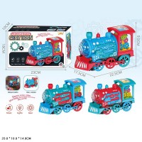 Паровоз зі світлом та звуком, рухливий, в асортименті, у коробці 22,5х17,5х9,5 см