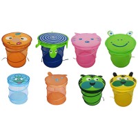 Кошик-сітка для іграшок 40х40х42 см, кришка на липучці, в асортименті, у пакеті 42х42х2 см