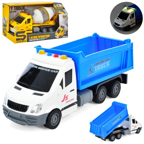 Будтехніка 29 см 1:16 інерційна зі звуком та світлом, на батарейці, в асортименті, у коробці 37х15,5 см