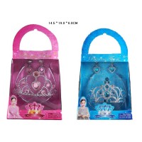 Набір прикрас: корона та сережки, в асортименті, у коробці 14х6х19 см