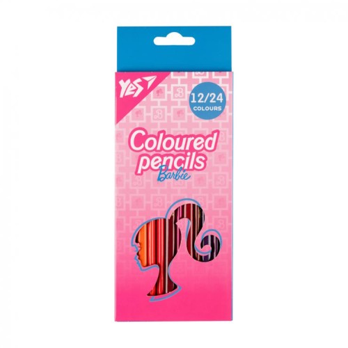 Олівці кольорові «Barbie» двосторонні на 24 кольори, ТМ Yes