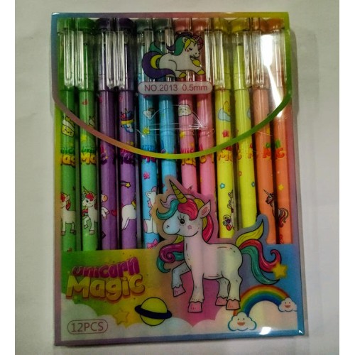 Ручка «Unicorn» пиши-стирай синя 0,5 мм, в асортименті, у боксі, ТМ J.Otten