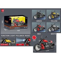 Мотоцикл 13,5 см 1:12 металевий інерційний зі звуком та світлом, на батарейці, в асортименті