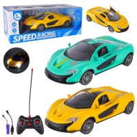 Машина гоночна 20 см р/к на акумуляторі зі світом та дверима, що відчиняються, у коробці 28х13х11 см