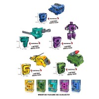 Трансформер «Робот-цифра», в асортименті, у коробці 17х10,5х5,9 см