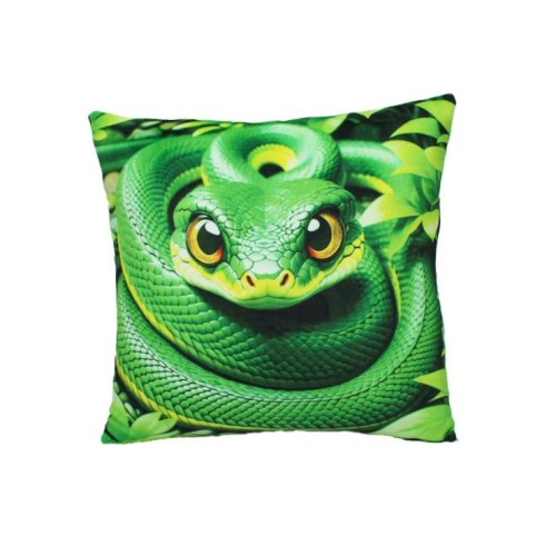 М`яка іграшка «Подушка Змія» 31х31х9 см з принтом 2, ПП Копиця