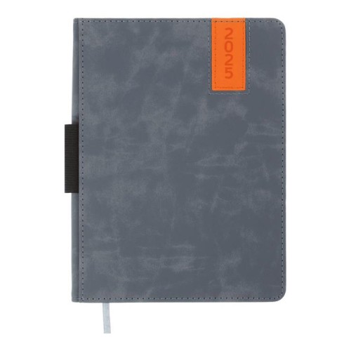 Щоденник датований «VERONA 2026» A5 на 336 сторінок обкладинка зі шкірзаму, чорний, ТМ Buromax