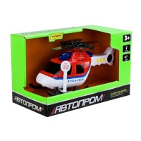 Вертоліт зі світлом та звуком, на батарейці, у коробці 21х13х11 см, Автопром