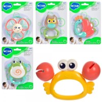 Брязкальце «Тваринка» 10 см, в асортименті, на планшетці 14х19,5х5,5 см