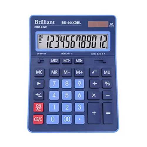 Калькулятор «Brilliant» 15,5х20,5 см, BS-444XDBL