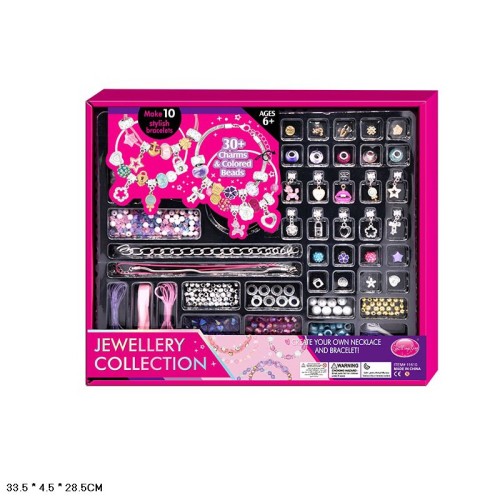 Набір прикрас типу Пандора, у коробці 33х4х28 см