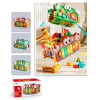 Сортер «Крабик» музичний зі світлом: шестерні, піаніно, рибалка, годинник, молоток, на батарейці, в асортименті, у коробці 28,5х15,5х15 см