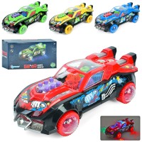 Машина 20 см музична зі світлом, звуком, рухомими деьалями, їздить, на батарейці, в асортименті, у коробці 21х11х7 см