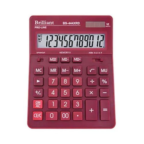Калькулятор «Brilliant» 15,5х20,5 см, BS-444XRD