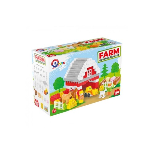 Конструктор «Ферма» з 160 деталей, фігурок та машинок, у коробці 37,5х25х14 см, ТМ Технок