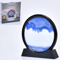 Жива пісочна картина-антистрес 19х18х4 см з 3Dефектом та декором, у коробці 20х21х4,5 см