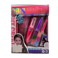 Крейда для волосся на 6 кольорів, пристрій для фарбування, гребінець, шпильки, у коробці 21х25х4,5 см