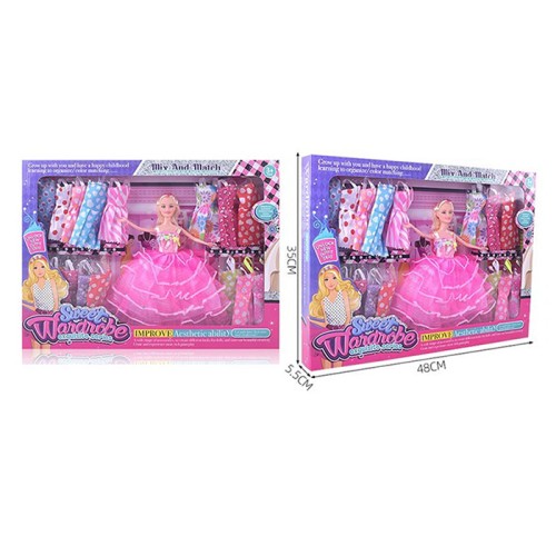 Лялька 30 см шарнірна з вбранням, у коробці 48х35х5,5 см