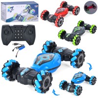 Машина 27 см р/к на акумуляторі 2.4G зі звуком, світлом, USB та роликовими колесами, змінює форму, в асортименті, у коробці 27х15х12,5 см