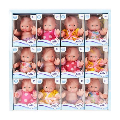 Пупс 12 см, в асортименті, у коробці 6,5х9х5,5 см, 12 шт у дисплеї 29х31х6 см