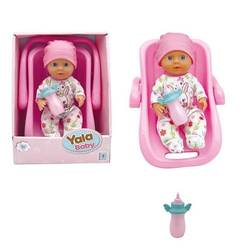 Пупс 20 см з люлькою 21 см та пляшечкою, п'є, пісяє, у коробці 18х23,5х13 см