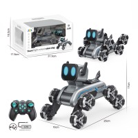 Робот «Песик» 25 см музичний р/к на акумуляторі 2,4G зі світлом, USB та роликовими колесами, їздить, танцює, у коробці 32х18,5х19 см