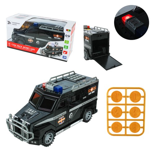 Скарбничка-сейф «Машина» електронна з кодованим замком, в асортименті, у коробці 13,8х14,3х19,8 см