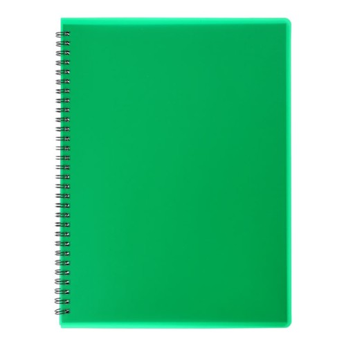 Канцелярська книга «OFFICE» А4 на 96 аркушів у клітинку на пружині збоку з пластиковою обкладинкою, ТМ Buromax